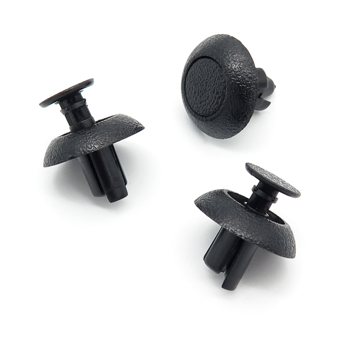 Push Fit Plastic Rivet, 7mm Hole, Black