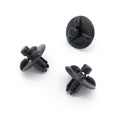 Plastic Push Fit Rivet, 7mm Hole, 19mm Collar, Black