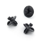 Plastic Push Fit Rivet, 7mm Hole, 19mm Collar, Black