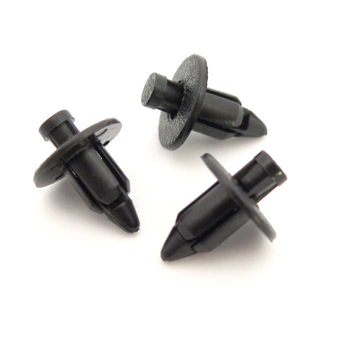 Push Fit Plastic Rivet, Black.