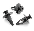 Screw Fit Plastic Rivet, Black
