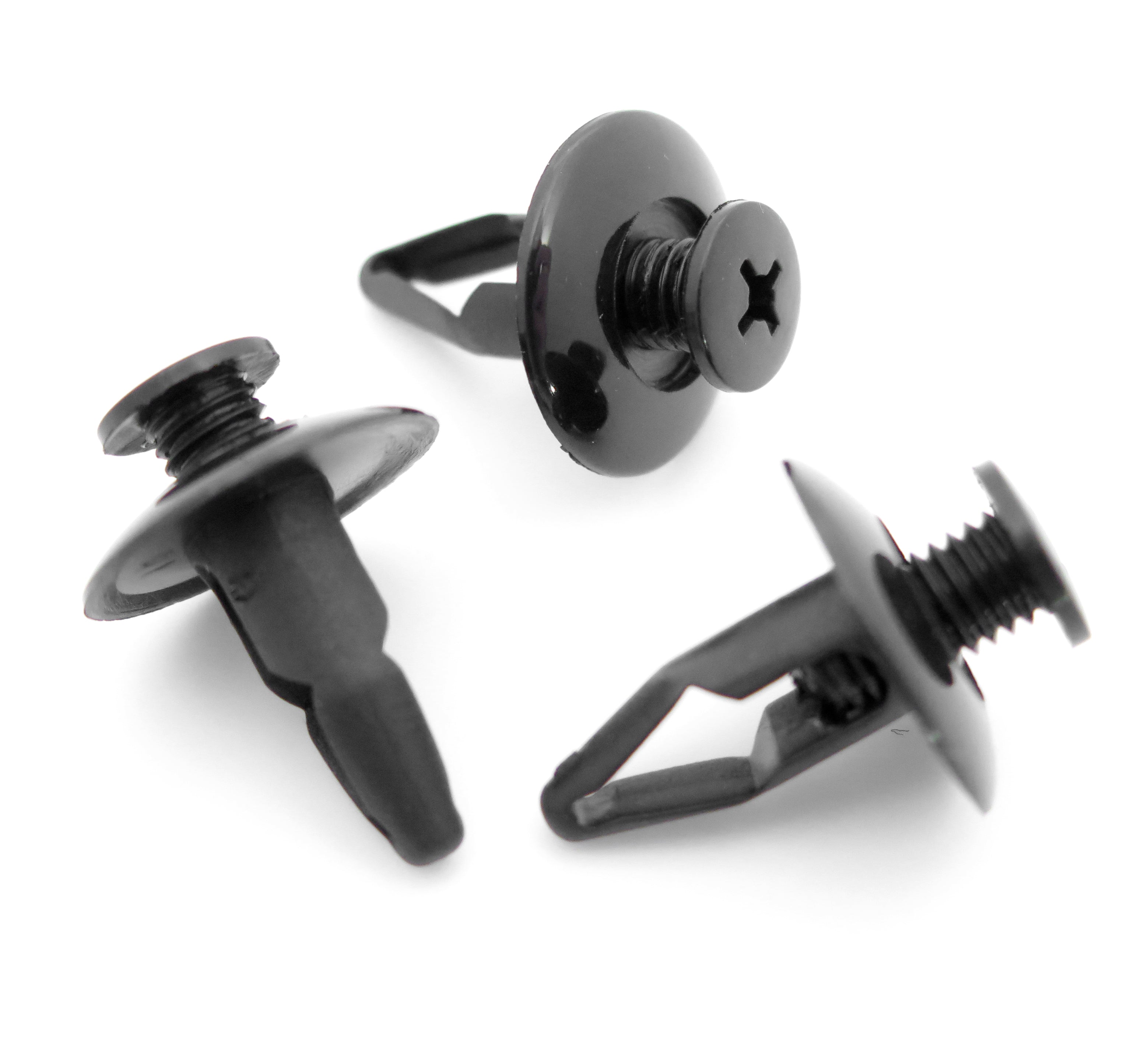 Screw Fit Plastic Rivet, Black