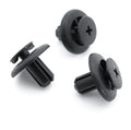 Push Fit Plastic Rivet, Black,-