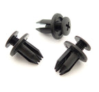 Screw Fit Plastic Rivet, Black