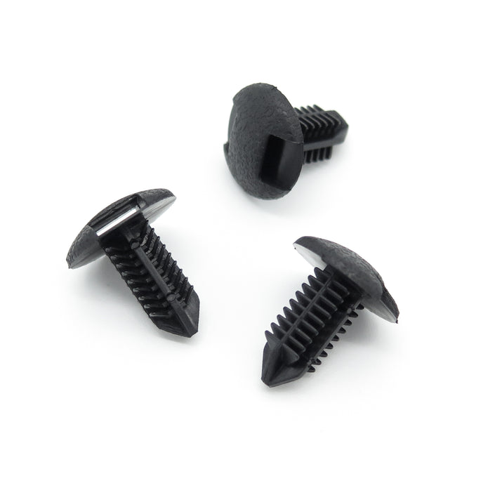Fir Tree Clip, Black, Slotted Head