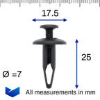Screw Fit Plastic Rivet - image 2