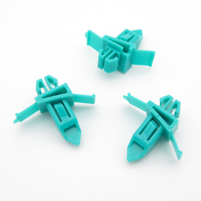 Sill Moulding & Wheel Arch Flare Clip, Long, Green