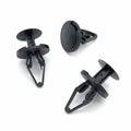Push Fit Plastic Rivet, 9mm Hole, 20mm Collar, Black