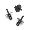 Push Fit Plastic Rivet, 6.5mm Hole, 20mm Collar, Black