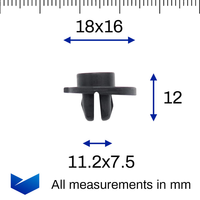 Screw Grommet, Bumper to Wing, Black - image 2