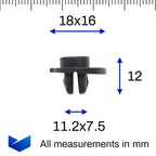Screw Grommet, Bumper to Wing, Black - image 2