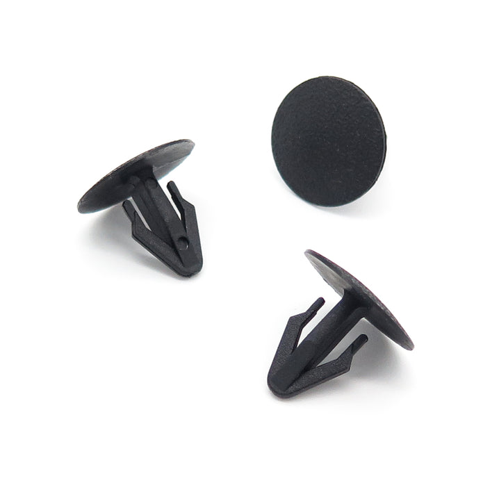 Push Fit Button Clip, Black