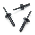 6mm Plastic Blind Rivet, Black