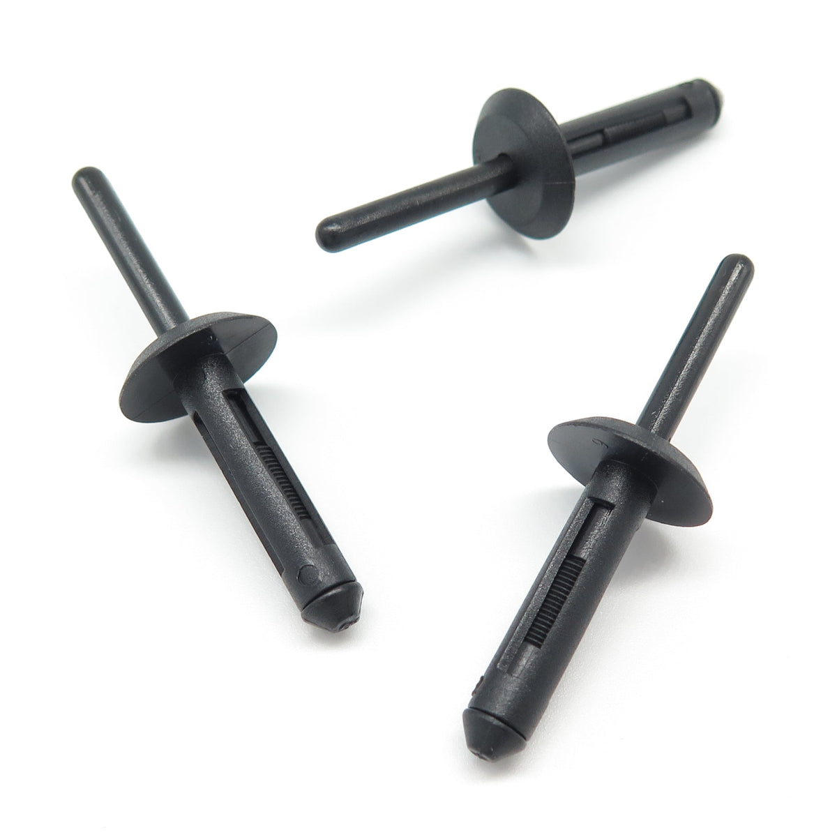 6mm Plastic Blind Rivet, Black