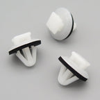 Moulding Clip, Square Head, White with Washer