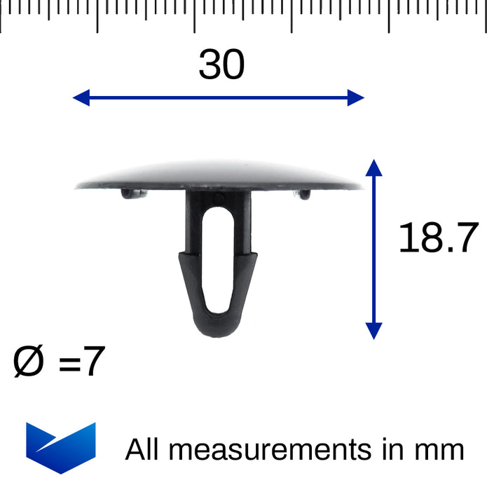 Button Clip, Black - image 2