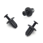 Screw Fit Rivet, 7mm Square Hole, Black