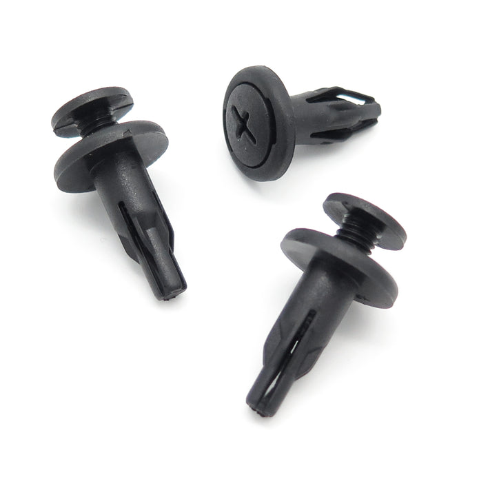 Screw Fit Expanding Rivet, 8mm Hole, Black