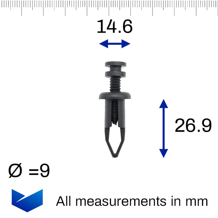 Screw Fit Expanding Plastic Rivet - image 2