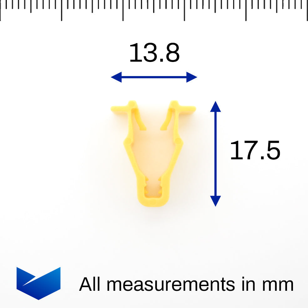 Snap Clip for Trim Mouldings, Yellow - image 2