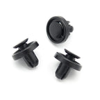 Push Fit Plastic Rivet, 8mm Hole, Black