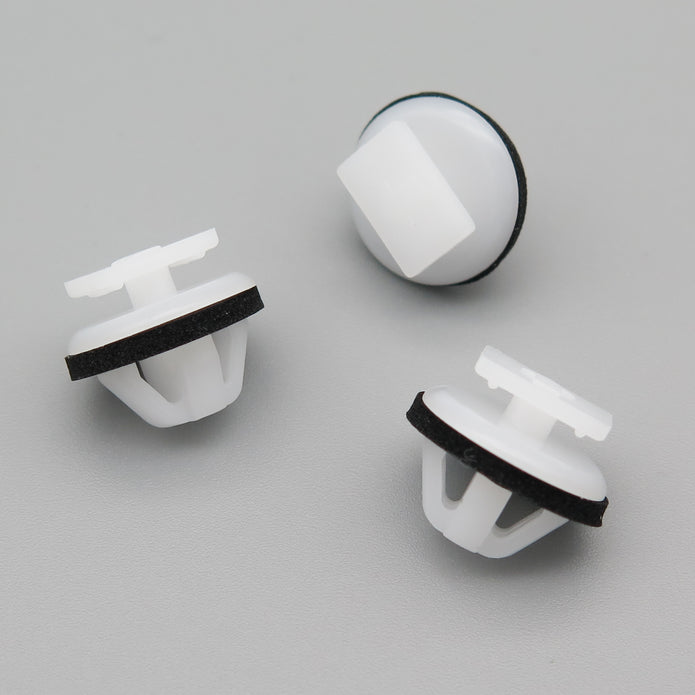 Moulding Clip, White with Washer