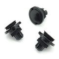 Push Fit Expanding Plastic Rivet, Black with Foam Washer