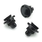 Push Fit Expanding Plastic Rivet, Black with Foam Washer