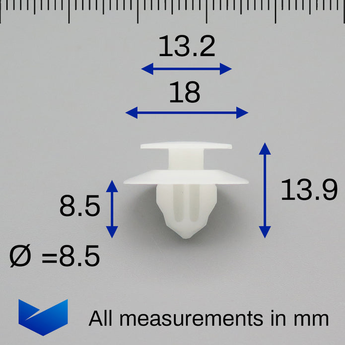 Trim Moulding Clip, White - image 2