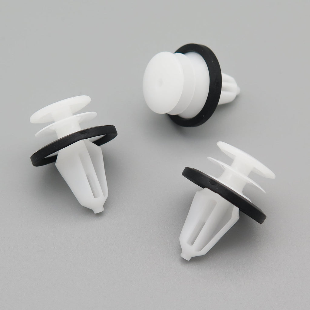 Interior Door & Trim Panel Clip- White with Integrated Rubber Seal