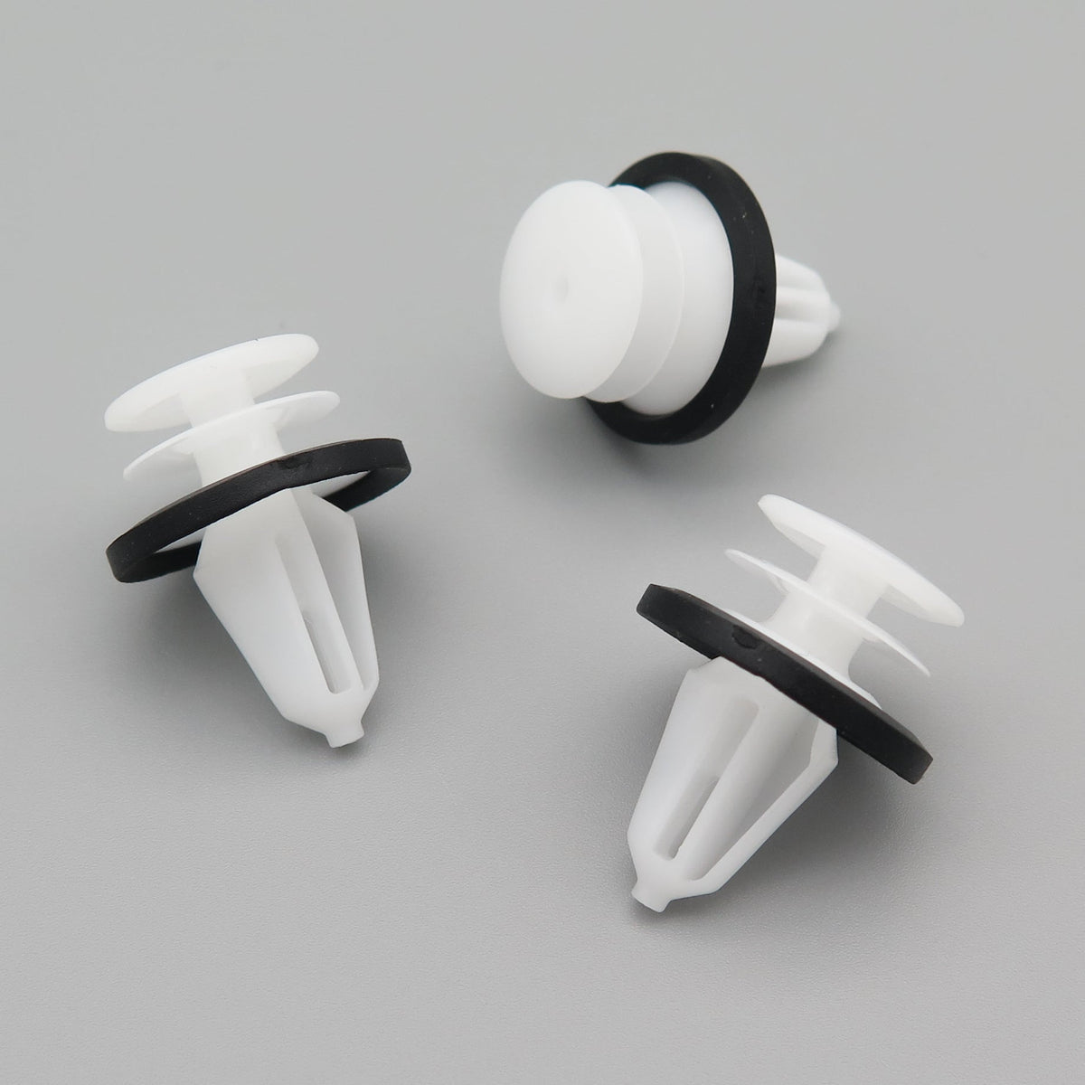 Interior Door & Trim Panel Clip- White with Integrated Rubber Seal