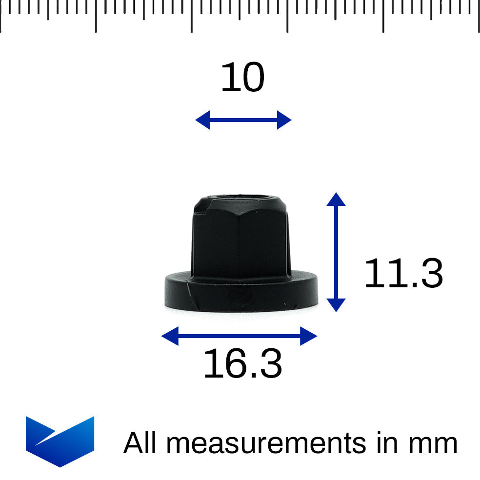 Plastic Nut 10mm- - image 2