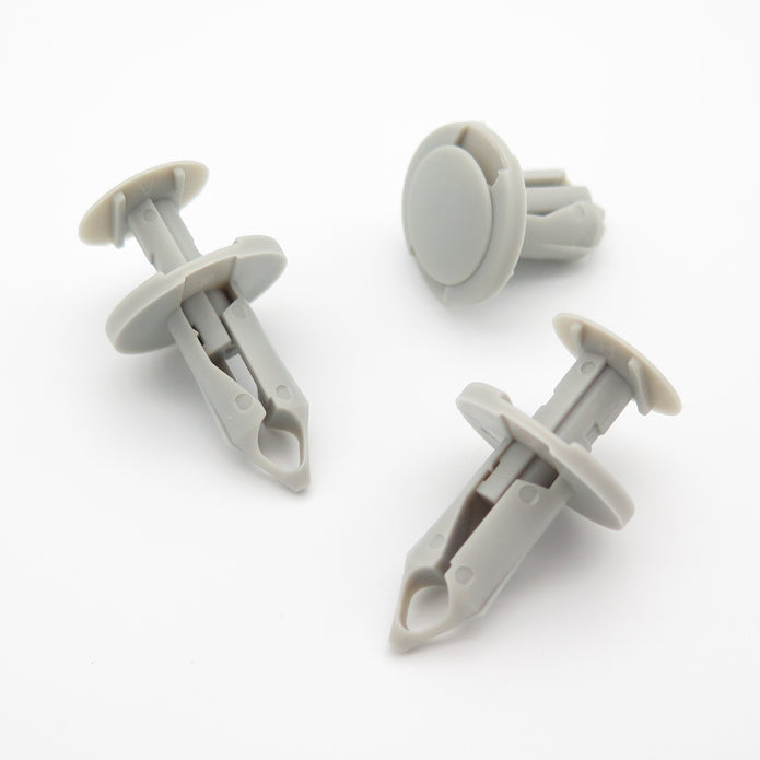 Push Fit Rivet, 8mm Hole, 20mm Collar, Light Grey