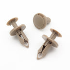 Push Fit Rivet, 8mm Hole, 20mm Collar, Beige