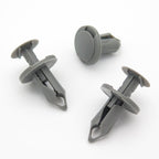 Push Fit Rivet, 8mm Hole, 20mm Collar, Mid Grey