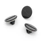 Button Clip, Black with Washer