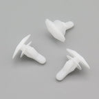 Plastic Weatherstrip Clip, White