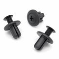 8mm Plastic Screw Fit Rivet, Black