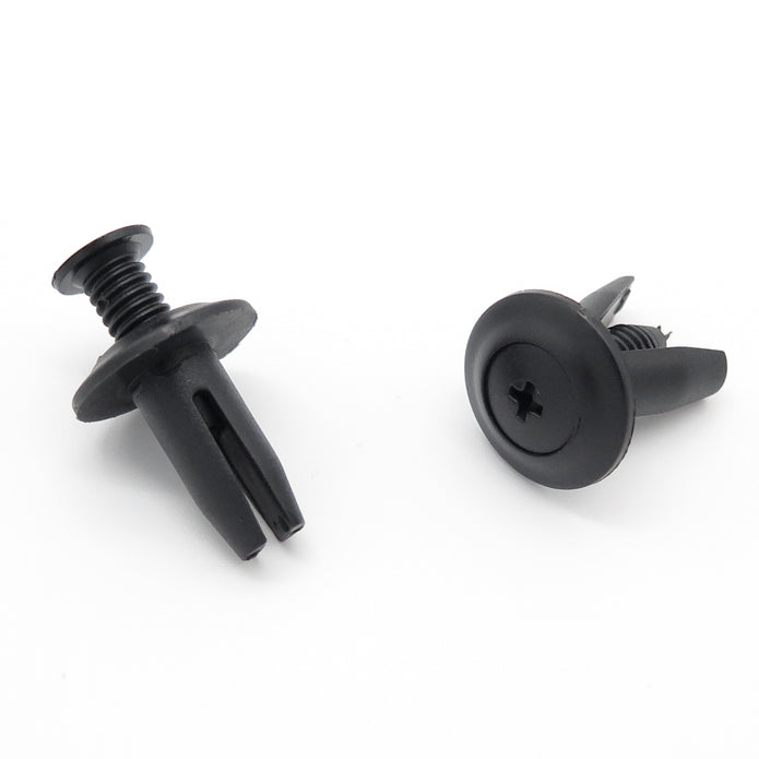 Screw Fit Plastic Rivet, 8mm Hole, Black - image 3