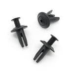 Screw Fit Plastic Rivet, 8mm Hole, Black