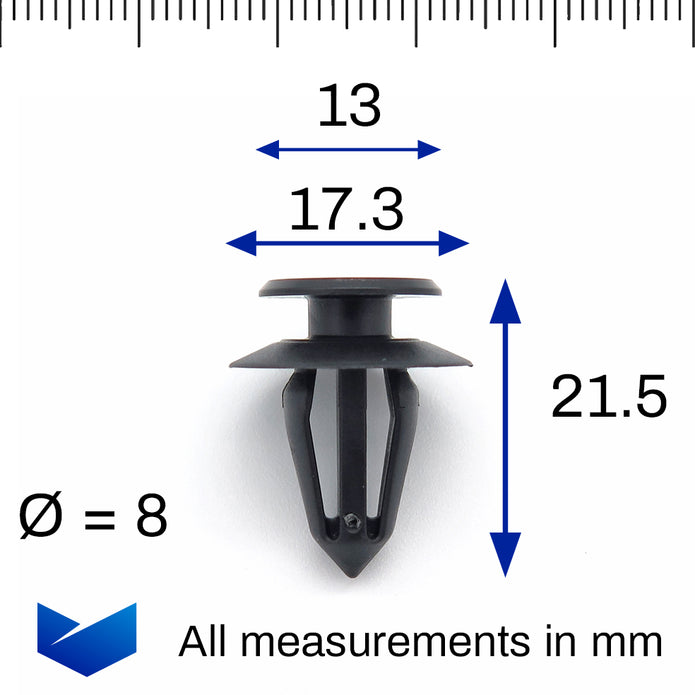 Moulding Clip, Black - image 2