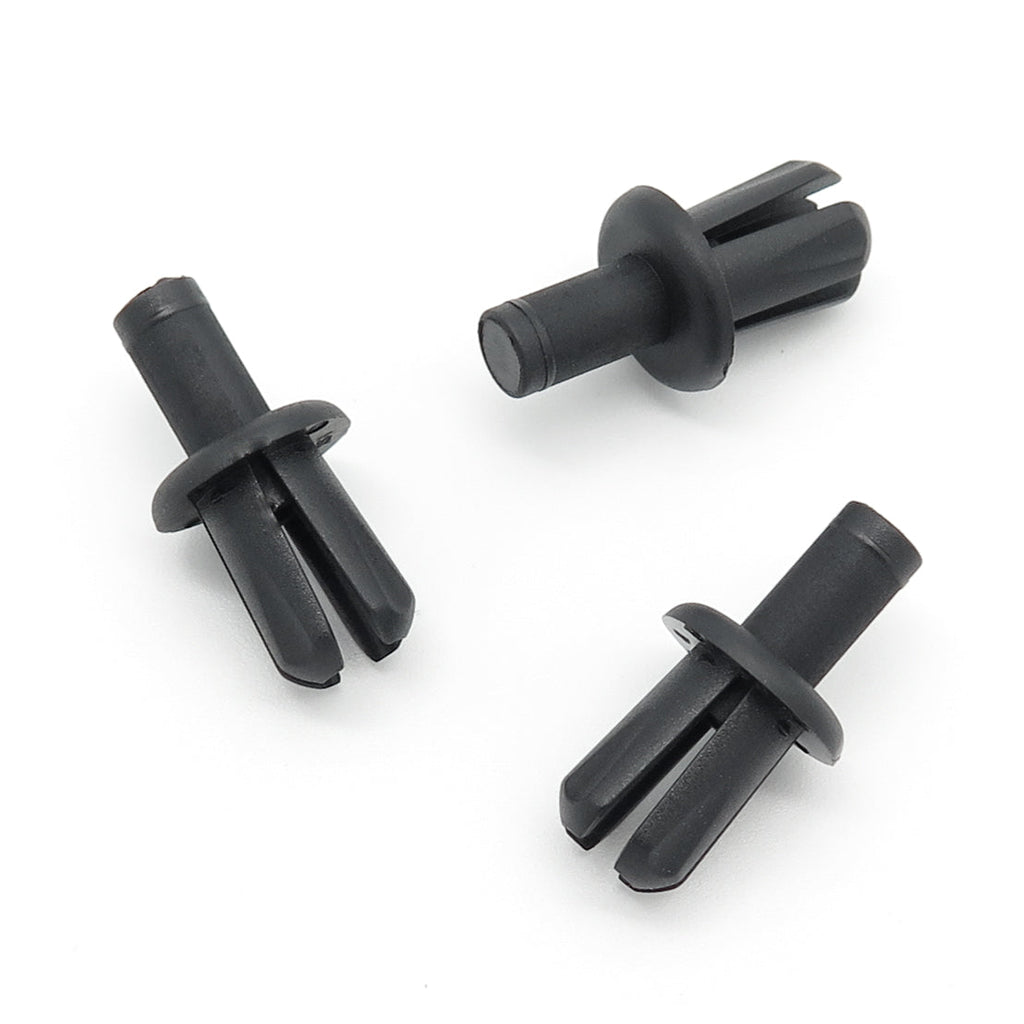 8mm Plastic Rivet, 12.5mm Collar, Black
