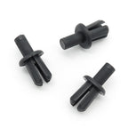 8mm Plastic Rivet, 12.5mm Collar, Black