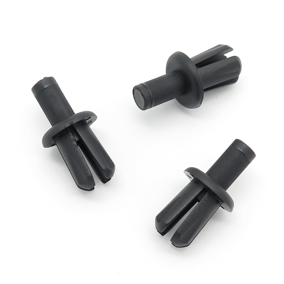 8mm Plastic Rivet, 12.5mm Collar, Black