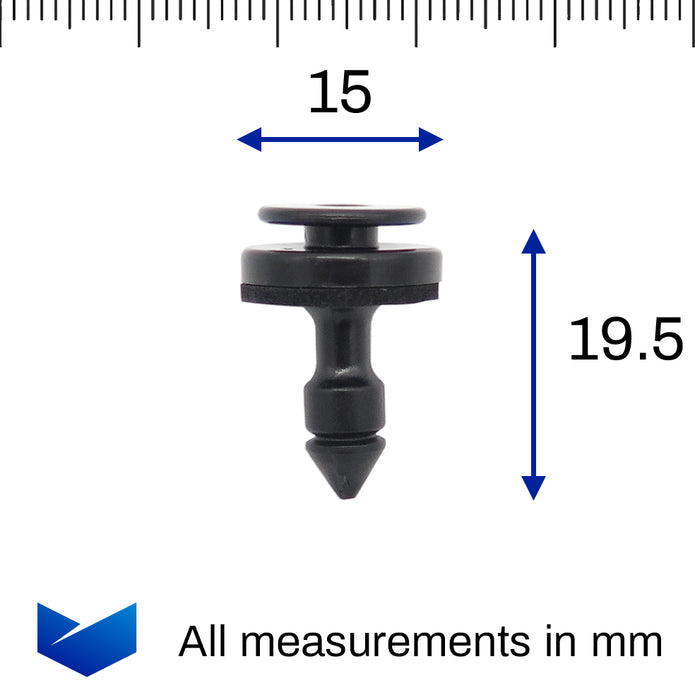 Door Card Retaining Clip, Black - image 2