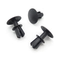 Push Fit Black Plastic Rivet, 8.5mm Hole, 19mm Head, Black