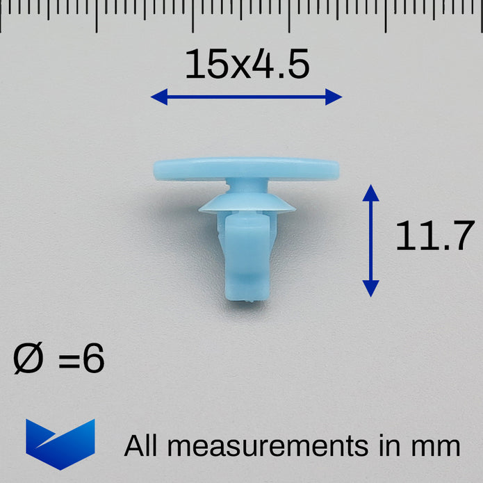 Plastic Clip for Rubber Weatherstrips & Gaskets - image 2