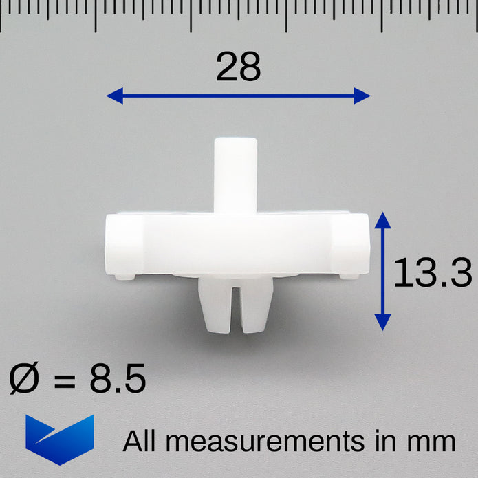 Exterior Door Moulding and Bump Strip Trim Clips, White - image 2