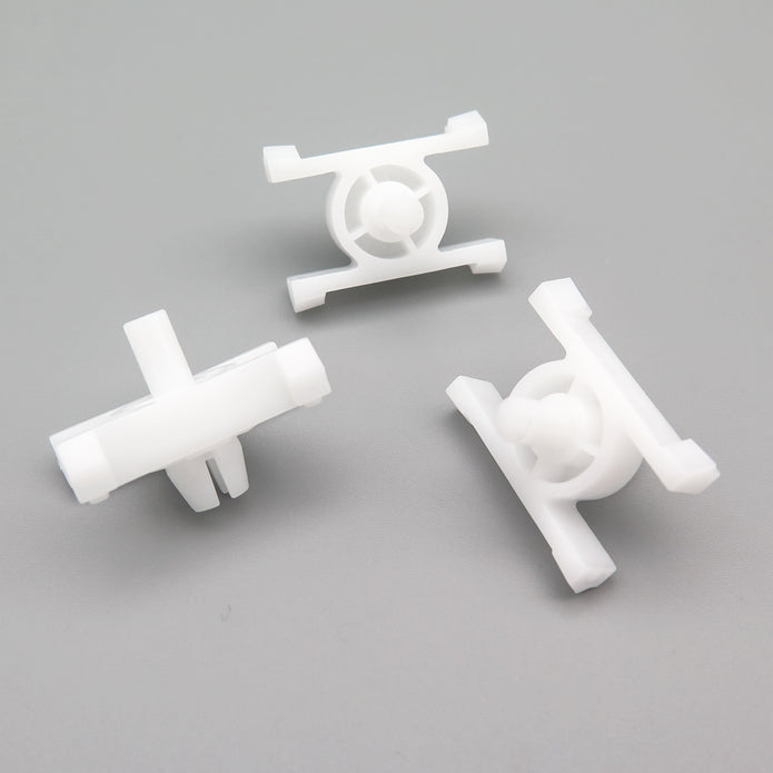 Exterior Door Moulding and Bump Strip Trim Clips, White
