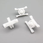 Exterior Door Moulding and Bump Strip Trim Clips, White